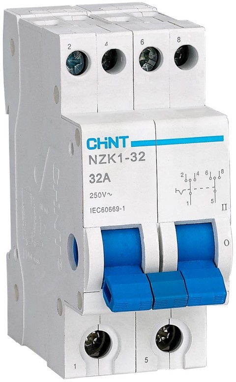 Переключатель модульный CHINT 643001 2п, 32А, 3 полож., NZK1-32 (R)