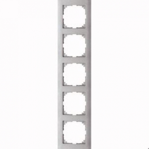 Рамка Schneider Electric MTN4050-3660 Merten M-Pure 5-постовая (цвет алюминия)