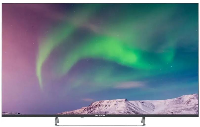 Телевизор POLARLINE 55PQ71STC-SM QLED 55 черный 4K Ultra HD 60Hz DVB-T DVB-T2 DVB-C DVB-S2 USB WiFi Smart TV (RUS)