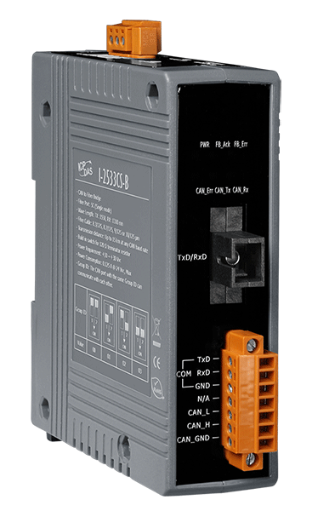 Преобразователь ICP DAS I-2533CS-B CR CAN to Single Mode Fiber Bridge ; 1 (15 Km) single mode, SC connector, TX 1550 nm, RX 1310 nm (RoHS)