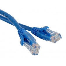 Кабель патч-корд U/UTP 5e кат. 10м. Lanmaster LAN-PC45/U5E-10-BL RJ45 - RJ45, 4 пары, LSZH