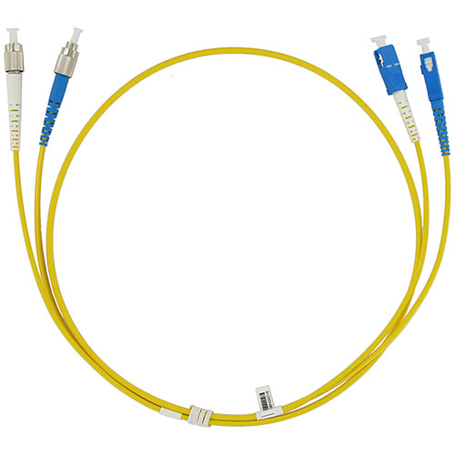 Патч-корд волоконно-оптический TopLAN DPC-TOP-652-FC/U-SC/U-1.0 , дуплексный, FC/UPC-SC/UPC, SM, 1.0 м
