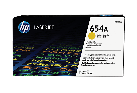 Картридж HP 654A CF332A для Color LJ Flow M680z/M651dn/M651n/M651xh/M680dn/M680f жёлтый (15000стр.)