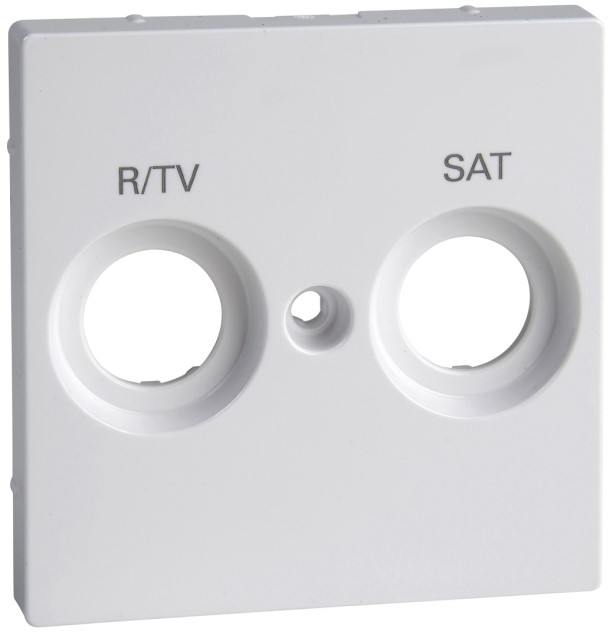 Накладка Schneider Electric MTN299825 Merten SM розетки TV-FM/TV-FM-SAT с маркировкой, актив белый