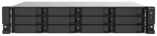 Сетевой RAID-накопитель QNAP TS-1253DU-RP-4G 12 отсеков 3,5/2,5, 2 порта 2,5 GbE, стоечное исполнение, 2 блока питания. Intel Celeron J4125 2,0 ГГц