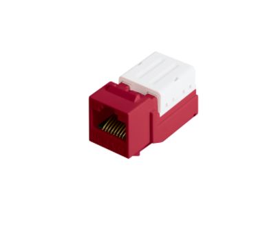 Модуль NIKOMAX NMC-KJUD2-FT-RD типа Keystone, Кат.5е (Класс D), 100МГц, RJ45/8P8C, FT-TOOL/110/KRONE, T568A/B, неэкранированный, красный