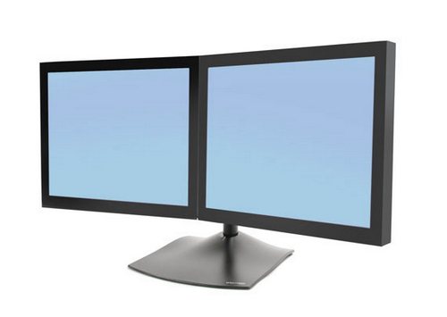 Кронштейны Ergotron  Xcom-Shop Кронштейн настольный Ergotron DS100 33-322-200 крепление для двух мониторов горизонтальное
