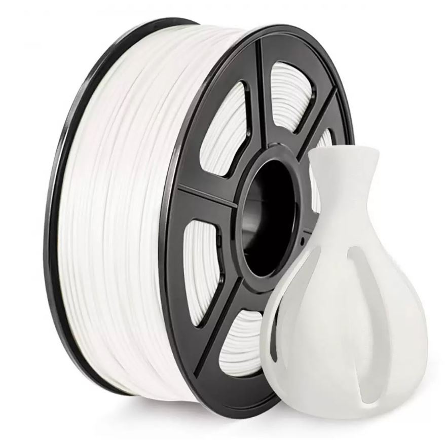 Пластик NVP NV-3D-ASA-WHITE ASA White для 3D печати, диаметр 1.75мм, длина 330м, 1 кг