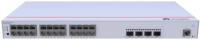 Коммутатор Huawei S310-24P4S 98012201 L2+ (static router), 24*10/100/1000BASE-T ports, 4*GE SFP ports, POE+(370W)