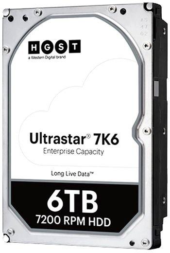 Жесткий диск 6TB SATA 6Gb/s Western Digital 0B36039 HUS726T6TALE6L4 3.5 Ultrastar 7K6 7200rpm 256MB 512E SE Bulk
