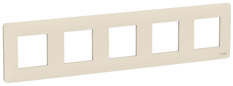 Рамка Schneider Electric NU201044 Unica Studio, беж, 5-ная