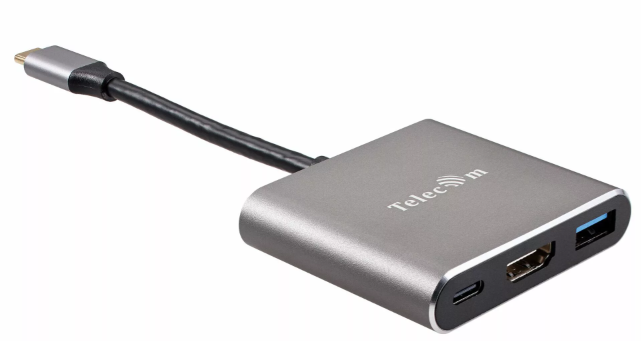 Переходники  Xcom-Shop Адаптер Telecom TUC010T USB3.1 TypeCm /HDMI+USB3.0 +PD 100WT charging 4K/30Hz