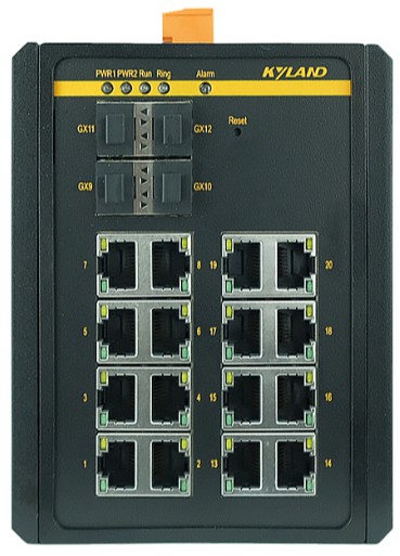 Коммутатор управляемый Kyland SICOM3000A 300071714 4 100/1000Base-X SFP ports, 16 10/100/1000Base-T(X) RJ45 ports, RS232 RJ45, 100-240VAC/110-220VDC(8