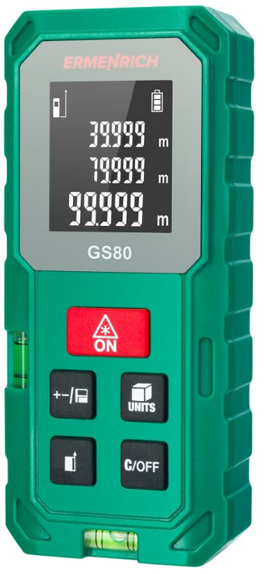 Рулетка Ermenrich 83085 лазерная Reel PLUS GS80