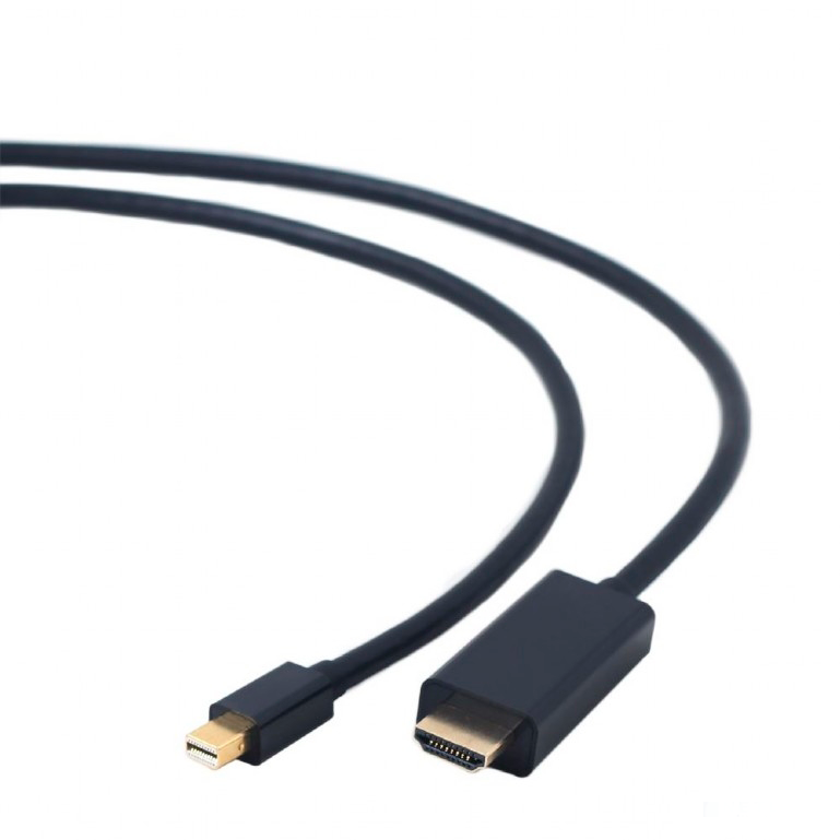 Кабель интерфейсный BION BXP-CC-mDP-HDMI-018 DisplayPort mini-HDMI, 20M/19M, экран, 1,8м, черный