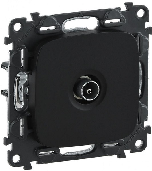 Розетка Legrand 753971 Valena ALLURE DIY, TV звезда 0-2400 Мгц, антрацит