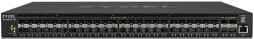 Коммутатор управляемый ZYXEL XGS4600-52F-ZZ0101F L3, 48xSFP, 4xSFP+, 2 источника питания AC