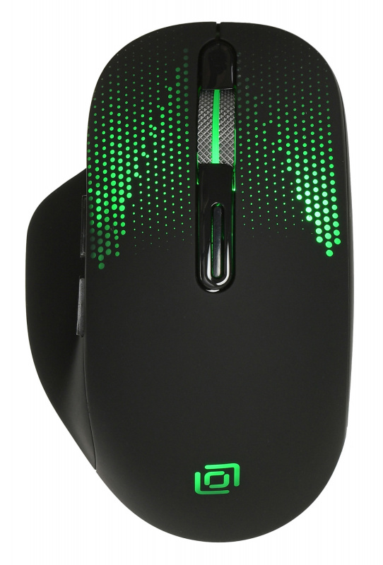  Мышь Oklick 636LWC 1158065 черный оптическая (1600dpi) беспроводная USB/USB-C для ноутбука (6but)