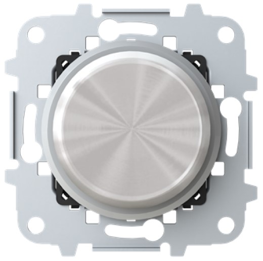 Светорегулятор ABB 2CLA866090A1401 (механизм) электронный поворотный для люминесцентных ламп 700 Вт, 0/1-10 В, 50 мА, кольцо хром