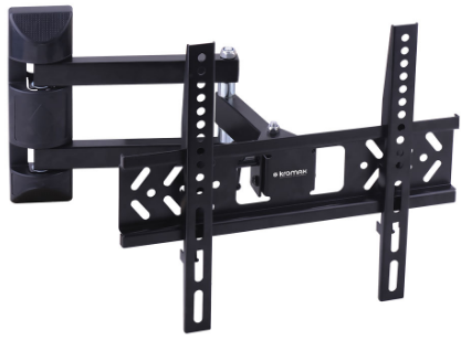 Кронштейн настенный Kromax PIXIS-XS Kromax_20251 22-55, макс. 30кг, поворотно-выдвижной и наклонный, макс. 300х300, черный