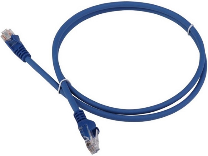  Кабель патч-корд U/UTP 6 кат. 5м Lanmaster LAN-PC45/U6-5.0-BL RJ45 - RJ45, 4 пары, синий, LSZH