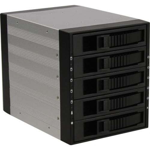 Корзина Procase A3-305-SATA3-BK 5*SATA3/SAS 6Gb (черный) hotswap aluminium mobie rack module (3x5,25)