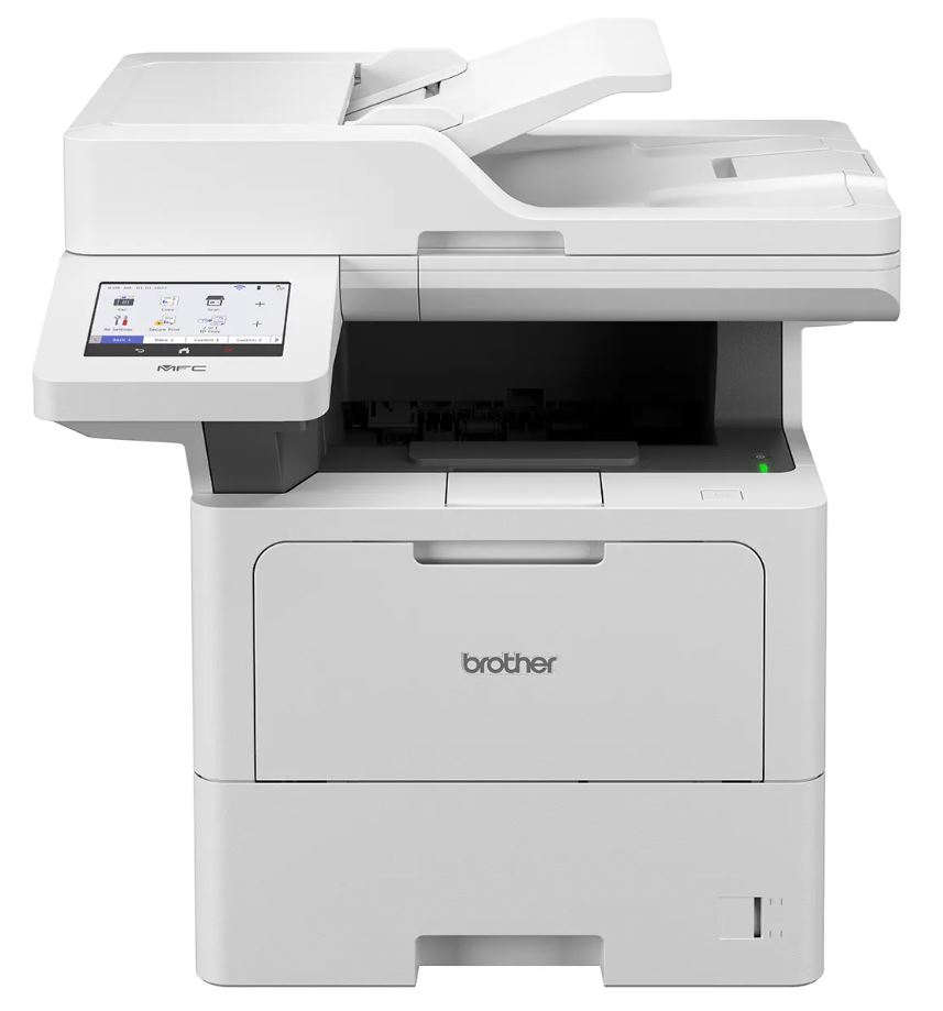 МФУ лазерное черно-белое Brother MFC-L6710DW A4, 50стр/мин, 512Мб,PCL, дуплекс, факс, SPDF70, GigaLAN, WiFi, 1 лоток на 520л, стартовый картридж 6000с