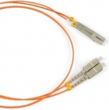 Патч-корд волоконно-оптический TopLAN DPC-TOP-OM3-LC/P-SC/P-2.0 , дуплексный, LC/PC-SC/PC, MM 50/125, OM3, LSZH, 2.0 м