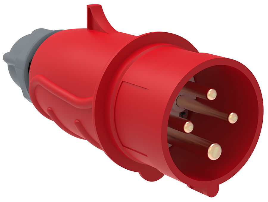 Вилка IEK PSN02-016-4 переносная ССИ-014 MAGNUM 16А 3Р+РЕ 380В IP44