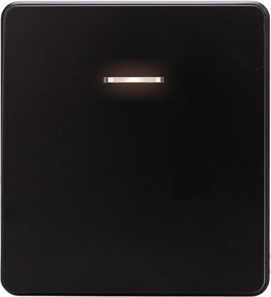 Переключатель одноклавишный KRANZ KR-78-0716-3 MIELE ROUND 10А с/у оникс
