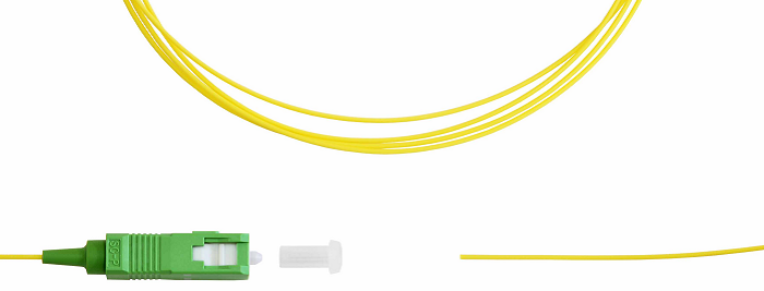  Пигтейл TELCORD ШОС-0.9-PT-SC/A-SM-1.5м-LSZH-YL SC/APC, SM(G.652.D), 0.9мм, LSZH, 1.5м