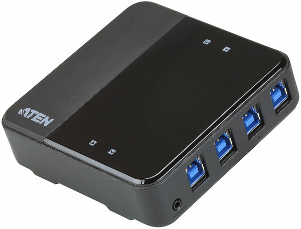 Коммутатор Aten US3344-AT 4-портовый USB 3.2 Gen1 коммутатор для совместного использования 4-х периферийных устройств