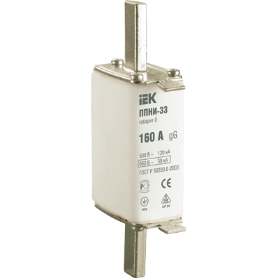 Вставка IEK DPP20-100 предохранителя плавкая ППНИ-33 100А габарит 0