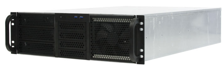 Корпус серверный 3U Procase RE306-D3H9-FE-65 3x5.25+9HDD,черный,без блока питания(PS/2,mini-redundant,2U-redundant),глубина 650мм,MB EATX 12x13,4slo