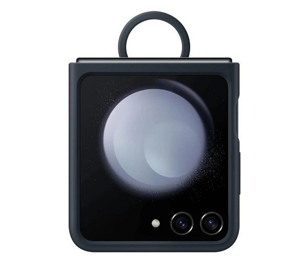 Чехол Samsung EF-PF731TNEGRU (клип-кейс) для Samsung Galaxy Z Flip5 Silicone Case with Ring B5 темно-синий