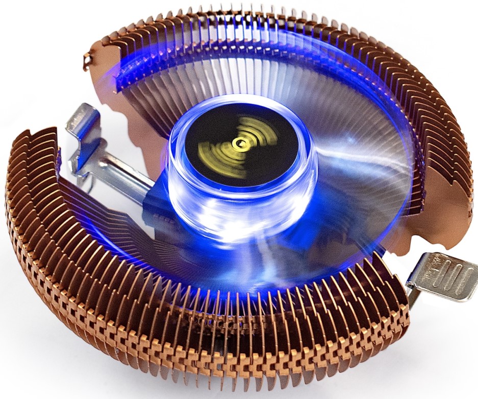 Кулер Exegate Wizard EE91-Cu.BLUE EX286153RUS LGA775/1150/1151/1155/1156/1200/AM2/AM2+/AM3/AM3+/AM4/FM1/FM2/754/939/940 (Al+Copper, fan 90mm, 2200rpm,