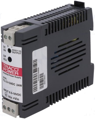 Преобразователь DC-DC модульный TRACO POWER TCL 012-124 DC Монтаж: на DIN рейку; P вых: 24 Вт; #: 1; U вх: 9.5...18 В; Выход: 24 В; Защита: короткого