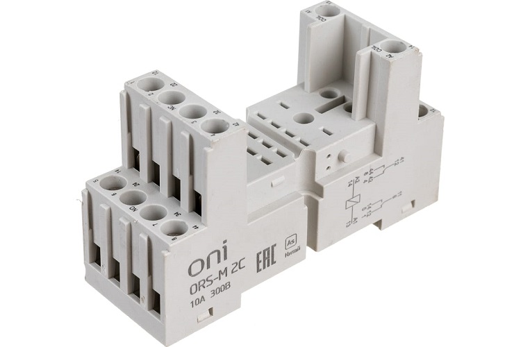 Коммутационное реле Розетка IEK ORS-M-1-2-G для реле ORS-M-1-2 винт.соед. 300
