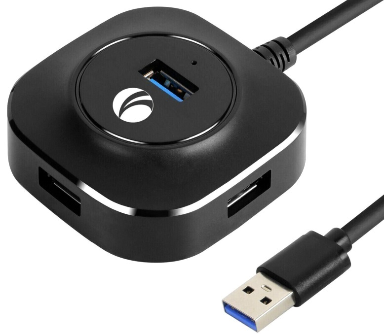 USB разветвители  Xcom-Shop Концентратор VCOM DH307-1M USB 3.0-4*USB 3.0, micro USB 1м