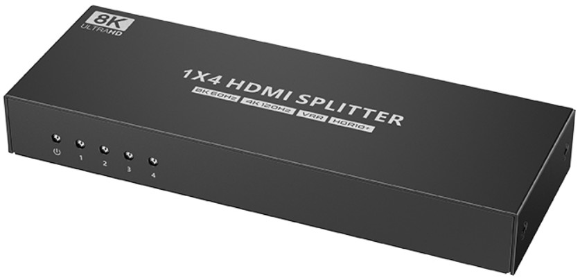 Сплиттер LENKENG LKV864 1 в 4 HDMI 2.1, 8К, аудио