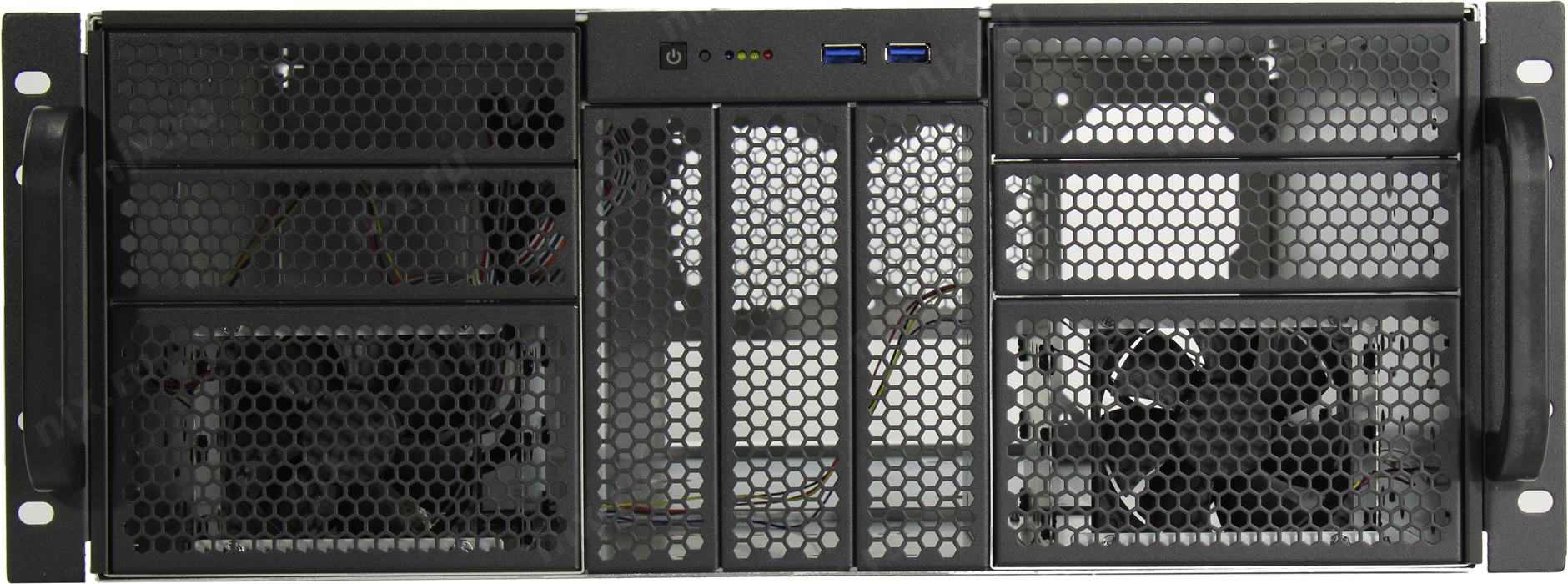 Корпус серверный 4U Procase RE411-D7H6-FE-65 черный, без БП, 6*3.5, 7*5.25, 2*USB 3.0, EATX 12x13