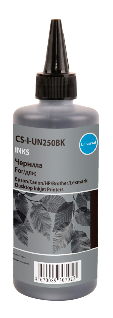 Чернила Cactus CS-I-UN250BK черные 250мл для HP/Lexmark/Canon/Epson/Brother