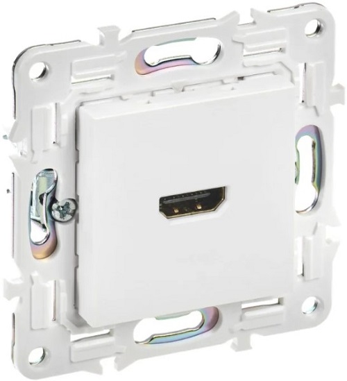 Розетка HDMI IEK SK-H10-K01 SKANDY SK-H01W Арктический белый