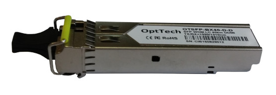 Модуль SFP OptTech OTSFP-BX40-D-D WDM, TX/RX=1550/1310nm, LC, 40km, DDMI