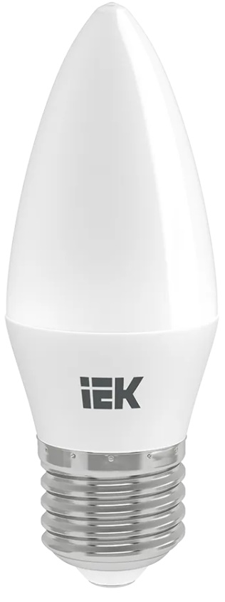 Лампа светодиодная IEK LLE-C35-7-230-40-E27 Eco 7Вт C35 свеча 4000К нейтр. бел. E27 230В
