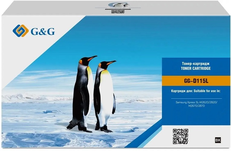Картридж G&G GG-D115L черный (3000стр.) для Samsung Samsung Xpress SL-M2620/2820/M2670/2870