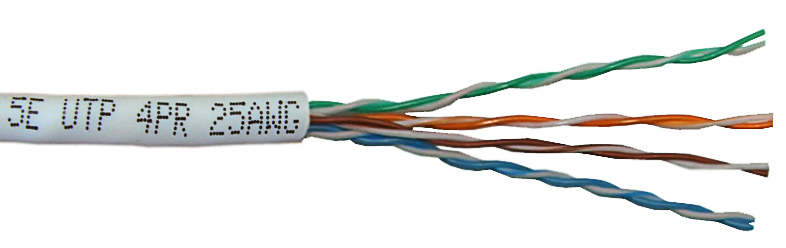 Кабель витая пара U/UTP 5e кат. 4 пары Neomax NM11001 25AWG(0.45 мм), медь, одножильный (solid), внутренний, LSZH, серый, уп/305м
