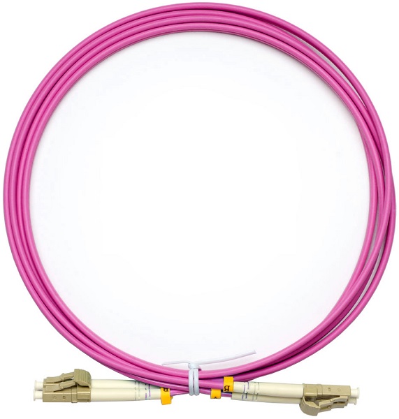 Патч-корд волоконно-оптический Cabeus FOP-50-OM4-LC-LC-2m duplex, LC-LC 50/125 mm OM4, 2м, LSZH