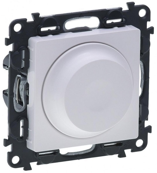Светорегулятор Legrand 752460 Valena LIFE DIY, поворотный универсальный, 300Вт, без нейтрали, белый