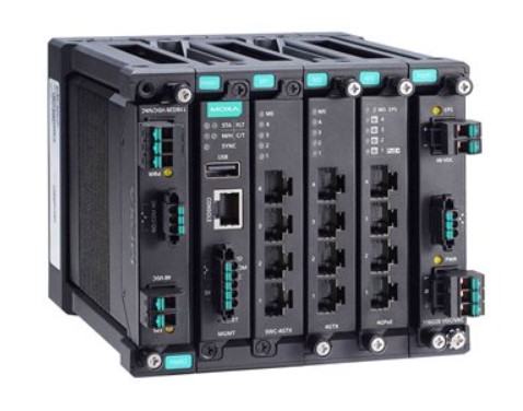 Коммутатор управляемый MOXA MDS-G4012-L3-T 3 уровня, 4 встроенных порта 10/100/1000 BaseT(X) Ethernet, 2 слота для модулей GE/FE, 2 слота для модулей